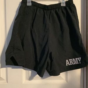 Men’s Black Army Shorts Size Large